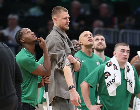 Celtics’ Kristaps Porzingis gives progress update on injured left calf